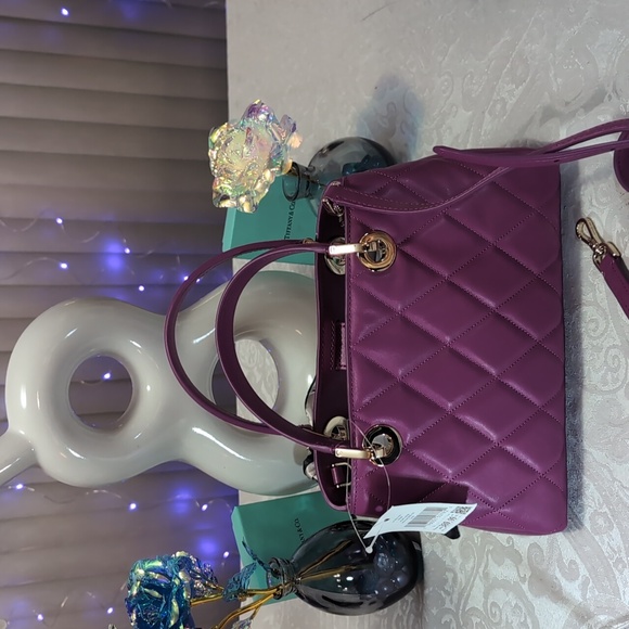 Kate Spade Purple Satchel with Quilted Leather and Gold Accents - Picture 6 of 6